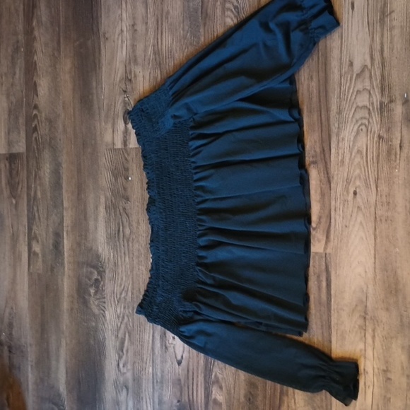 Pins And Needles Black Sheer Mesh Off Shoulder Blouse aaa - Picture 4 of 5